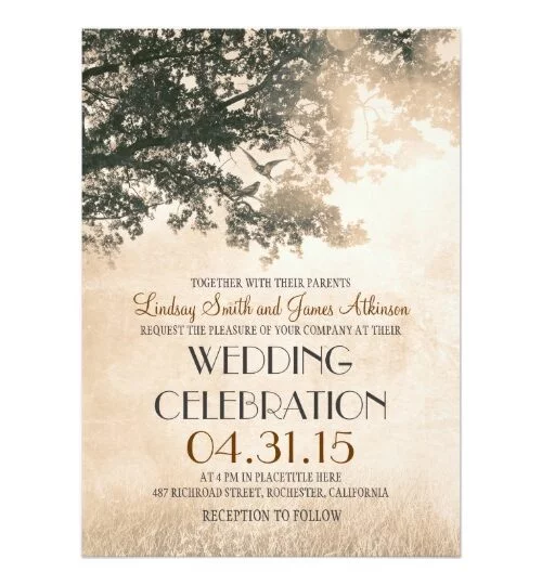 Tree & Love Birds Wedding Collection