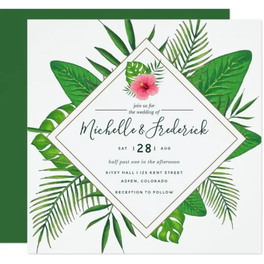 Watercolor Floral Aloha Luau Suite
