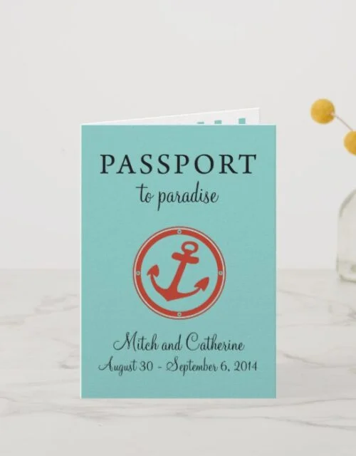 0 Cruise Wedding Passports Invitations