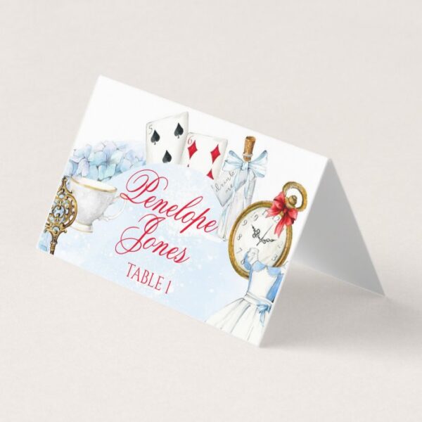 Alice In Wonderland Inspired Place Card