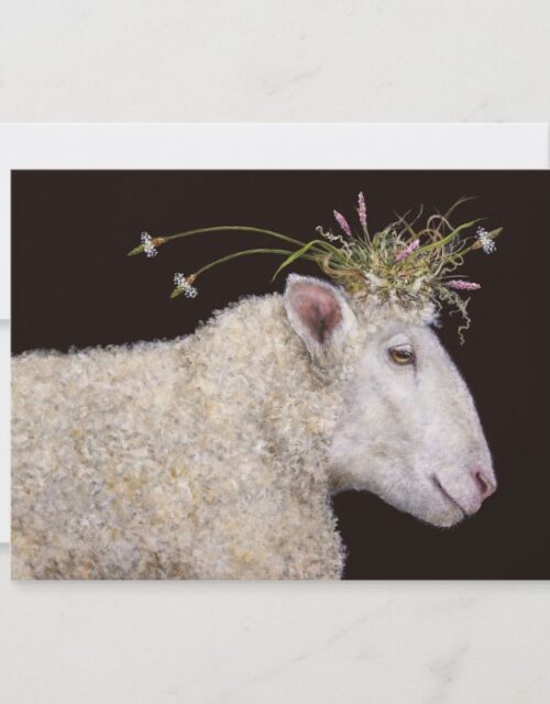 Bianca the sheep engagement party invite