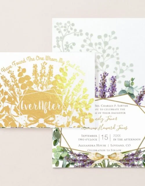 Boho Found the One I Love Wedding Invitation