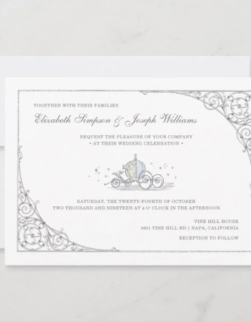 Cinderella Carriage | Fairytale Wedding Invitation