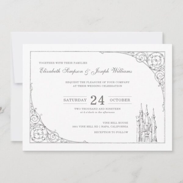 Cinderella Castle | Fairytale Wedding Invitation