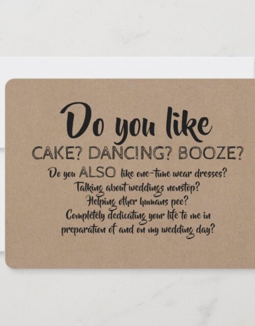 Do You Also Like... Funny Bridesmaid Proposal Invitation