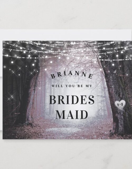 Evermore | Enchanted Bridesmaid Proposal Card