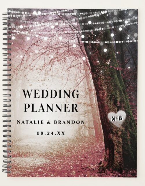 Evermore | Enchanted Forest Pink Wedding Plans Planner