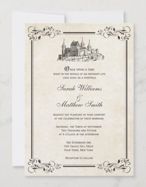 Fairytale Castle Wedding Invitations