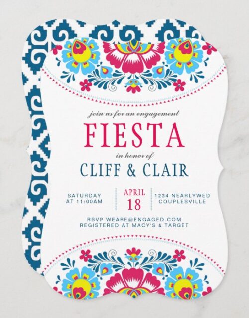 Fiesta Engagement Party Invitation