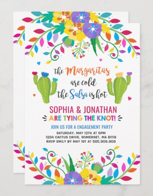 Fiesta Engagement Party Invitation Fiesta Party