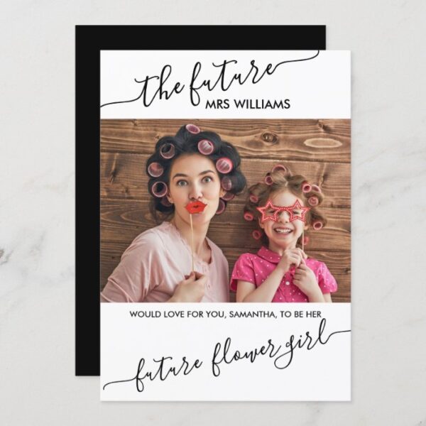 Flower Girl Proposal from Future Mrs Photo Invitation