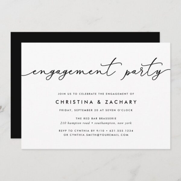 Gin Lane | Engagement Party Invitation