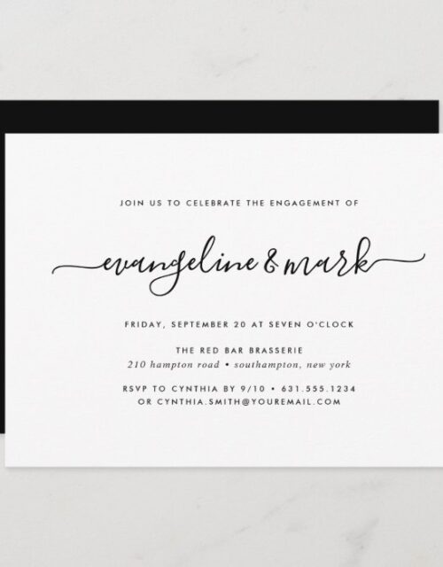 Gin Lane | Engagement Party Invitation