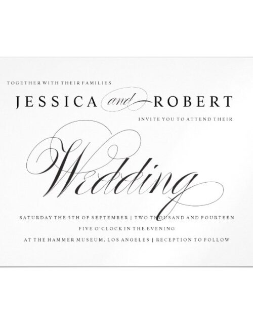 MAGNET - Elegant Script Wedding Invitation