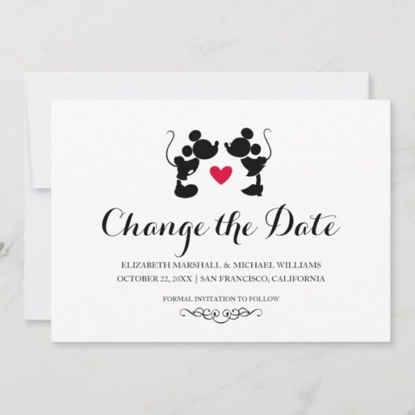 Mickey & Minnie Wedding | Change the Date Save The Date