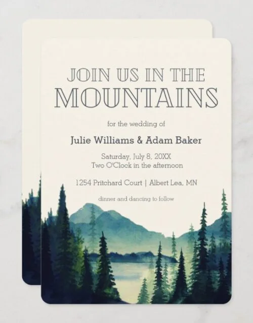 Mountain Wedding/Party Invitation