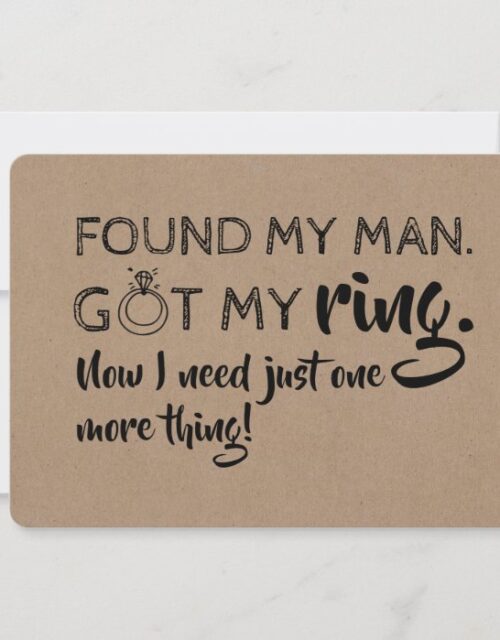 Need One More Thing Funny Bridesmaid Proposal Invitation