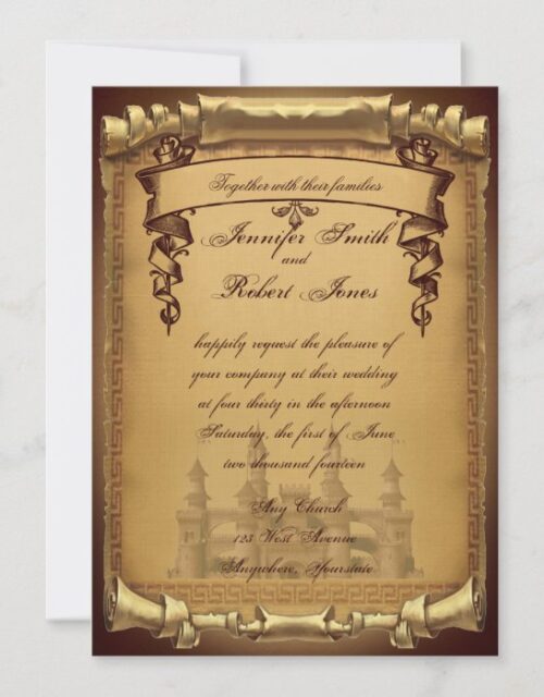 Once Upon a Time Wedding Invitation