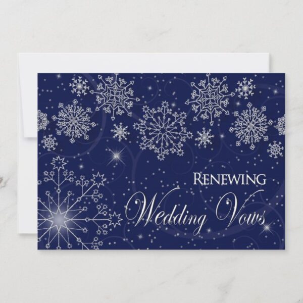 RENEWING WEDDING VOWS - INVIATION-WINTER-SNOW INVITATION