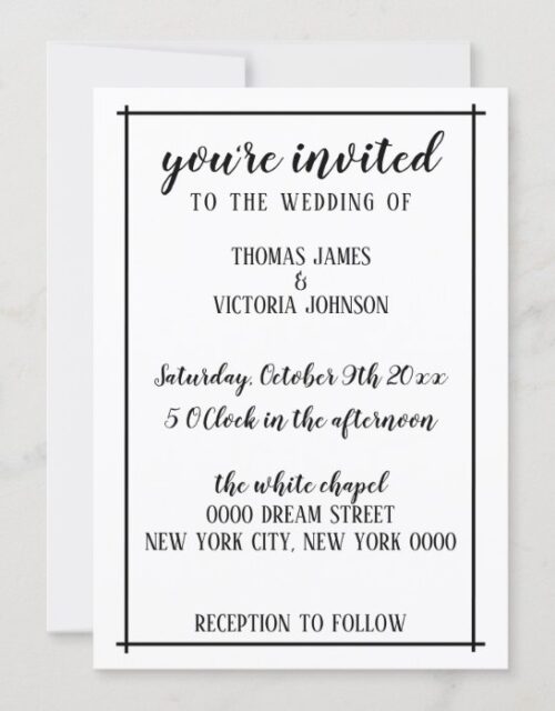 Rustic Wedding Invitation