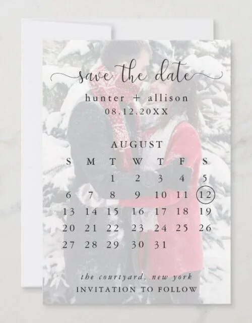 Save The Date Calendar
