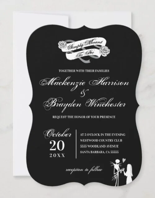 Simply Meant To Be - Wedding Invitation