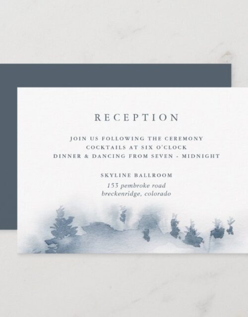 Snowbound Reception Card