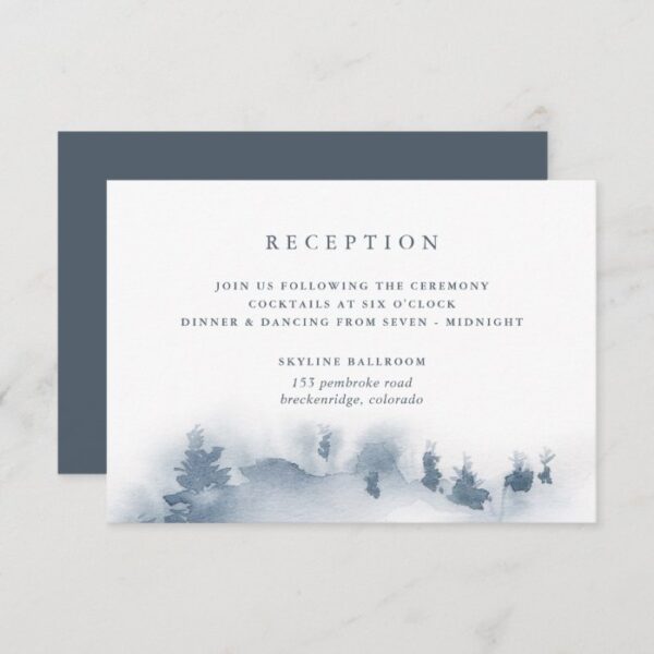 Snowbound Reception Card
