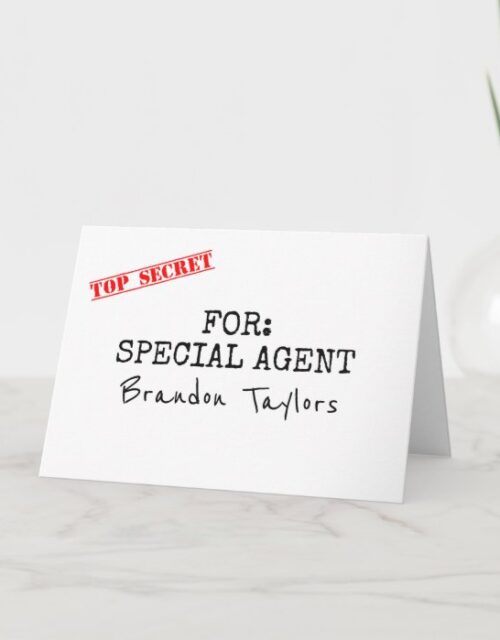 Special Agent and Ring Security - Funny Proposal Invitation