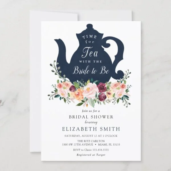 Time for Tea Bridal Shower Invitation