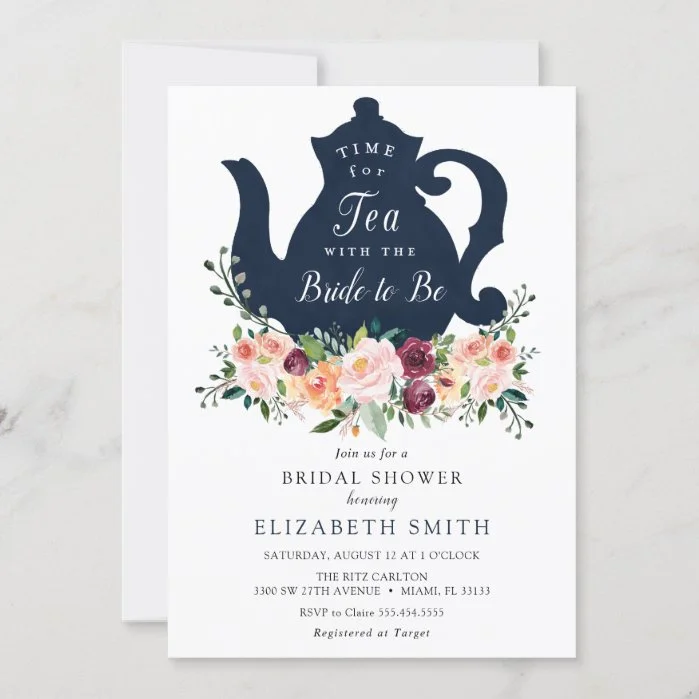 Time for Tea Bridal Shower Invitation