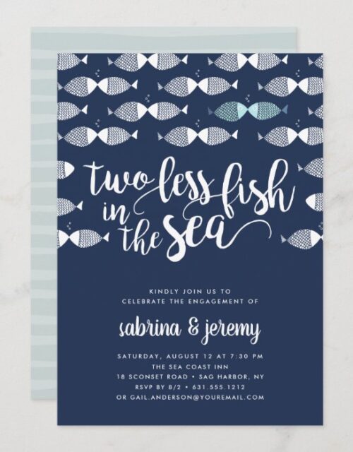 Two if By Sea | Engagement Party Invitation