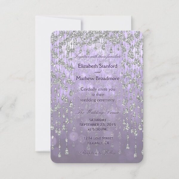 Wedding Invitation | Crystal Palace Lavender