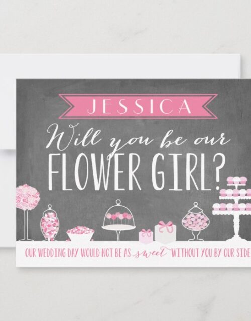 Will You Be Our Flower Girl | Bridesmaid Invitation