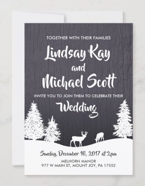 Winter Wedding Invitation