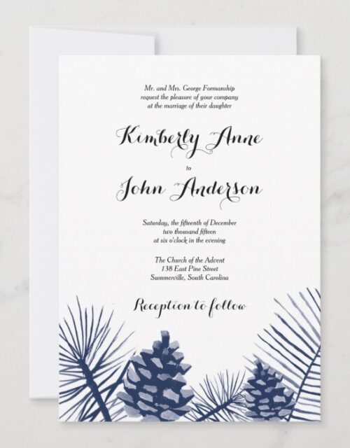 Winter Wonderland Wedding Invitation
